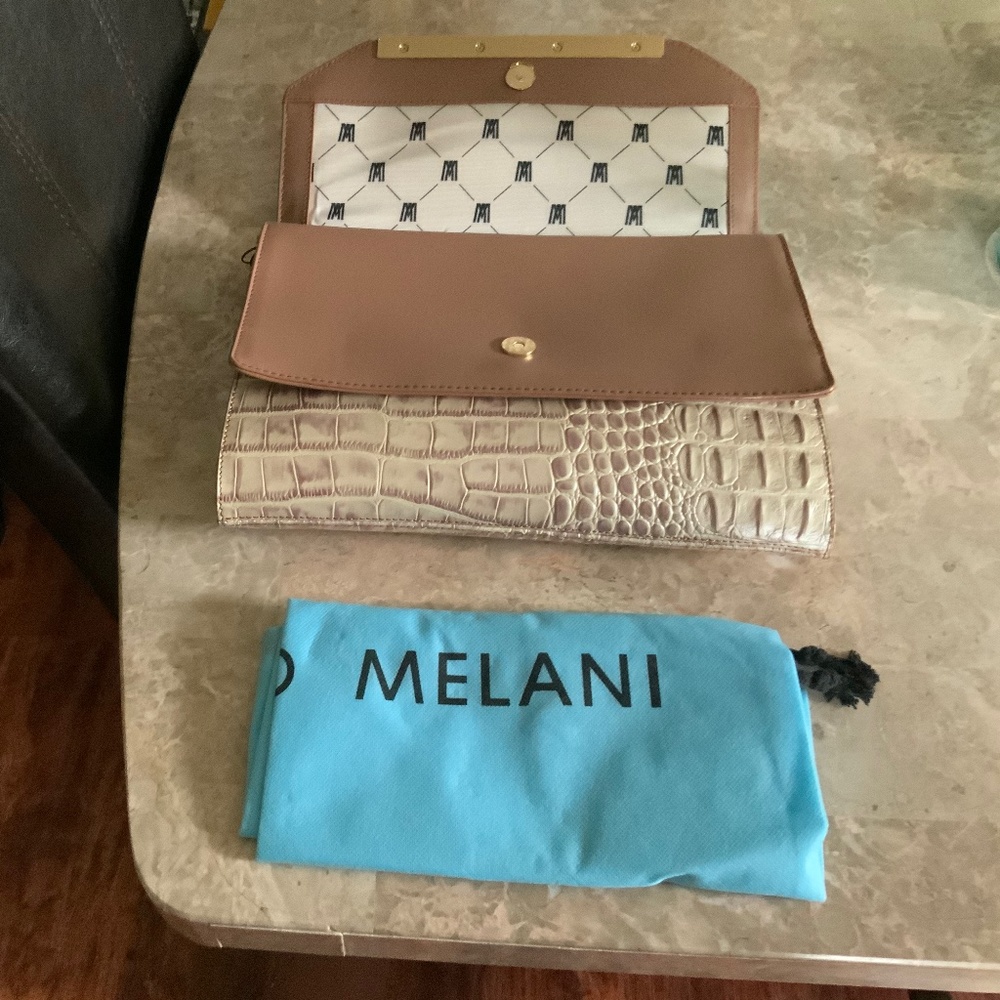 ANTONIO MELANI dusty crocodile purse - Picture 3 of 6